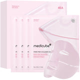 medicube Jelly Gel Mask with Salmon DNA PDRN Pink Collagen, Plump & Hydrate | Overnight Face Mask for Glass Glow Skin - Hydration, Firming, Moisturizing & Elasticity Care, Korean Skincare, 28g x 4ea