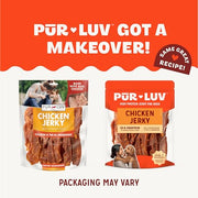 Pur Luv Dog Treats, Chicken Jerky Dog Treat with Real Chicken Breast, 16 oz | High protein and low fat, Limited ingredient recipe, No artificial flavors or preservatives, Satisfies instinct to chew