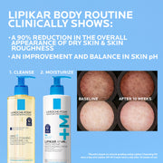 La Roche-Posay Lipikar AP+MAX Triple Repair Moisturizing Body Cream | Face and body lotion for dry skin with shea butter and niacinamide. Gentle on very dry, rough, sensitive skin.