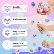 VESPRO 12 Pack Fidget Stress Balls for Adults, Cute Octopus Stress Ball | Features a soft, squeezable texture, Bulk Squishy Squeeze Ball Toys Set for Classroom Prizes and Birthday Party Favors