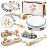 Toddlers Musical Instruments-Baby Montessori Wooden Toys for 18 Month+ | Kids Percussion Instruments Musical Toy for Preschool Kids,Christmas Birthday Gift for Baby Boys Girls