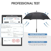 G4Free 47/54/62/68/72 Inch Golf Umbrella Windproof Auto Open Large Umbrella | Oversized Stick Umbrella, Extra Large, Vented Double Canopy, Waterproof 210T Pongee Fabric, Fiberglass Frame, EVA Foam Handle