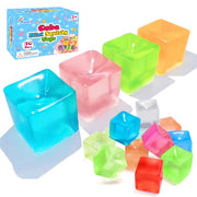Siwarm 30 Pack Mini Cube Squishy Fidget Toys for Kids and Adults | Mini Stress Cube Squeeze Toys, Sensory Toys, Anxiety Relief, Treasure Box Toys Classroom Prizes, Party Favors