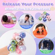 VESPRO 12 Pack Fidget Stress Balls for Adults, Cute Octopus Stress Ball | Features a soft, squeezable texture, Bulk Squishy Squeeze Ball Toys Set for Classroom Prizes and Birthday Party Favors