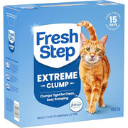 Fresh Step Extreme Clump Multi Cat Clumping Cat Litter, 14 lb. | Forms Tight Clumps, Easy To Scoop, Scented, Ammonia Block Technology, Low Dust, Compatible with Most Auto Litter Boxes