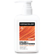 Keracolor Color + Clenditioner, Semi-Permanent Hair Color, 23 Shades | Color depositing conditioner softens & tones while cleansing, deposit-only hair dye with keratin, coconut oil & shea butter