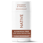 Native Deodorant Contains Naturally Derived Ingredients, 72 Hour Odor Control | Deodorant for Women and Men, Aluminum Free with Baking Soda, Coconut Oil and Shea Butter | Coconut & Vanilla