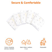 Amazon Basics Leak-Proof, Super Absorbent Male Dog Diapers with Wetness Indicator, Comfortable Design, Breathable Disposable Wrap, Secure Fit, Small, 30 Count
