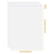 A4 Clear Self-adhesive Bags 100 Pack, 22x30CM Self Sealing Cellophane Display Bag/Sealable Bags, Food Safe, A4 Cello Bags OPP for Cookies,Cards,Envelopes,Pictures
