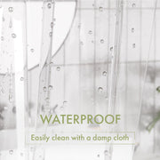 AmazerBath Shower Curtain Liner, 72x72 Clear Shower Curtain Liner, Waterproof Plastic Shower Liner, Cute Lightweight PEVA Shower Curtain for Bathroom with 3 Magnets and 12 Rustproof Metal Grommets