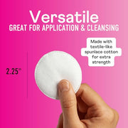 Swisspers Premium Cotton Rounds, Dual-Sided, 100 Count (Pack of 3) | Hypoallergenic, Textured Side, Lint-Free Side, Dermatologist-Tested, Chlorine-Free, 300 Total