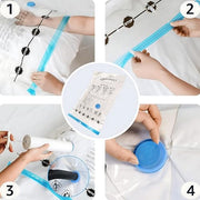 Amazon Basics Vacuum Storage Bags with Hand Pump, Jumbo, 6-Pack, Clear