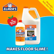 Elmer's Magical Liquid, Slime Activator Solution, Safe and Washable, 1 Quart - Updated Formula for Double the Slime Output