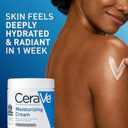 CeraVe Moisturizing Cream, Face & Body Moisturizer for Dry Skin, 19oz | Skin Care with Hyaluronic Acid, Skin Barrier Repair, Ceramide Moisturizer, Fragrance Free, Non-Comedogenic, Daily Use