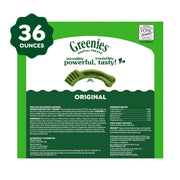 Greenies Regular Dental Dog Treats, Original Chicken Flavor, 36 Count | Veterinarian-recommended, supports oral health & freshens breath, clean to gumline, for dogs 25-50 lbs, chicken flavor