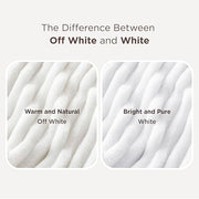 Bedsure GentleSoft White Throw Blanket for Couch - Halloween Decorations for Fall Home Living Room Decor, Cozy Fleece Blanket, Christmas Birthday Gifts for Women Mom Her Girls, Off White, 50x60 in