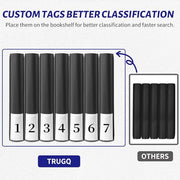 TRUGQ Toploader Binder Holds 324 Toploaders - 20 Toploaders | Waterproof PU Leather+Anti-Yellowing PP Inserts,Ridge Tab Sorting Portable top loader binder for cards For Sports/Game Cards