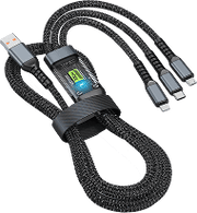 💥Limited time 50% off🔥⚡Transparent Luminous 3-in-1 Super Fast Charging Cable