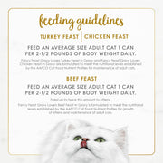 Purina Fancy Feast Gravy Lovers Wet Cat Food, 3 oz Cans, 30-Pack | Variety Pack with poultry and beef grilled gourmet recipes, made with no artificial colors or preservatives