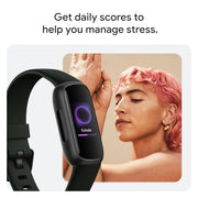 Google Fitbit Inspire 3 - Midnight Zen/Black - Small and Large Bands | Stress management, sleep tracking, 24/7 heart rate, 3-month Google Health Premium membership included, small and large bands
