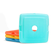 Cool Coolers by Fit + Fresh, 4 Pack Slim Ice Packs, Space Saving Reusable Ice Packs for Lunch Boxes or Coolers