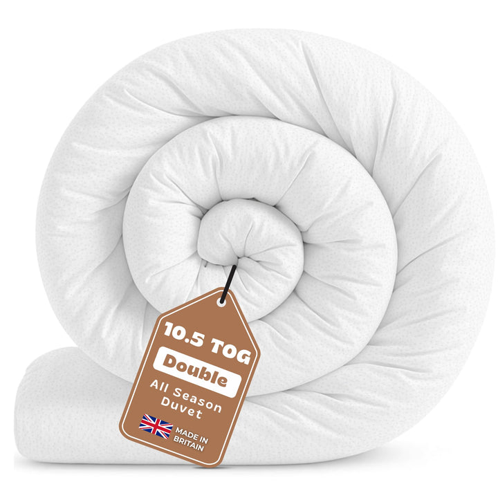 GG GONZALO GRACIA Double Duvet 10.5 Tog | Suitable for All-Year Round Duvet Double | Made in UK Quilt | Anti-Allergy, Breathable & Hollowfibre Filling Duvets (Double, 200x200cm)