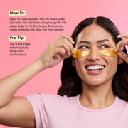 grace & stella Award Winning Eye Patches for Puffy Eyes - Birthday Gifts for Women - Under Eye Mask for Dark Circles and Undereye Bags - Gifts for Mom - Vegan Cruelty-Free Self Care (24 Pairs, Gold)