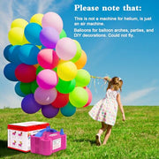 IDAODAN Electric Balloon Pump, Portable Electric Balloon Blower Machine Inflator Air Pump for Party Decorations