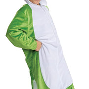 Disguise Yoshi Costume Hooded Jumpsuit, Official Super Mario Character Costume for Kids, Size (4-6)