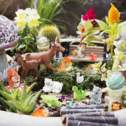 DIYDEC 40pcs Mini Resin Animal 40 Styles Tiny Resin Animals Miniature Little Small Animal Figures Bulk for Micro Fairy Garden Landscape Accessories Dollhouse Hide Crafts Decor Aquarium Toys
