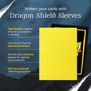 Dragon Shield | Standard Size Card Matte Sleeves | 100 CT - Smooth & Tough Premium TCG Sleeves | Compatible with Pokemon, Flesh & Blood, One Piece & Magic the Gathering | Black