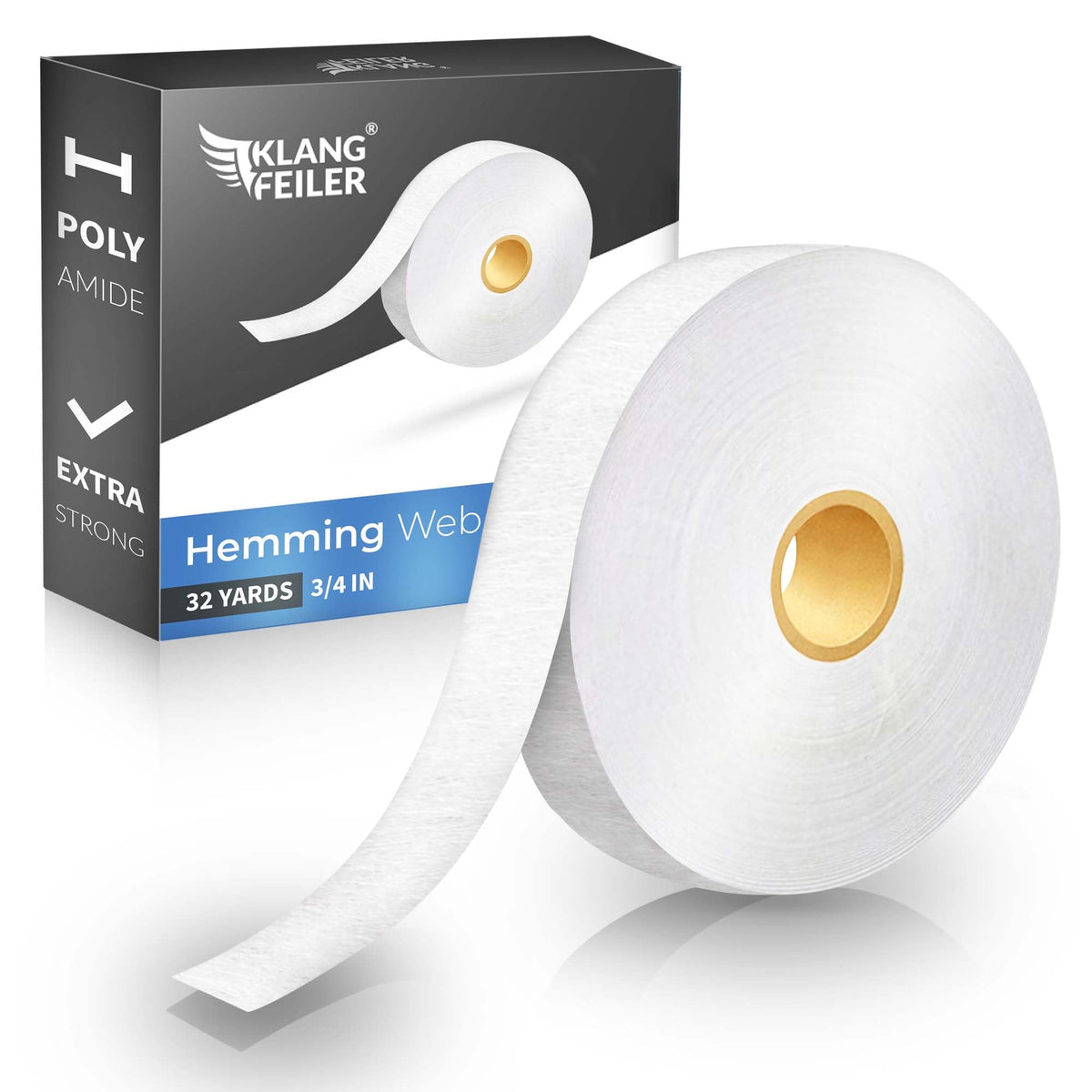 Klangfeiler® Hemming Tape - 30M x 2CM - Extra Strong - Iron on Hem Tape
