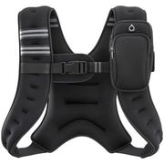 ZELUS Weighted Vest, 6lb/8lb/12lb/16lb/20lb/25lb/30lb Weight Vest with Reflective Stripe for Workout, Strength Training, Running, Fitness, Muscle Building, Weight Loss, Weightlifting