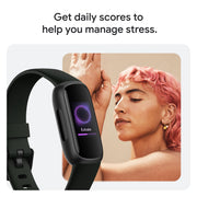Google Fitbit Inspire 3 - Midnight Zen/Black - Small and Large Bands | Stress management, sleep tracking, 24/7 heart rate, 3-month Google Health Premium membership included, small and large bands