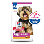 Hill's Science Diet Adult 1-6 Small & Mini Dry Dog Food | #1 Veterinarian Recommended, Chicken & Brown Rice, 4.5 lb. Bag