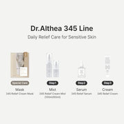 Dr.Althea 345 Relief Cream, 0.50 Fl Oz (Ver.2 - Pack of 1) | PDRN, Hyaluronic Acid for Instant Hydration, Blemish, Post-Acne Vegan Face Moisturizer with Centella, Non-comedogenic