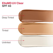 EltaMD UV Clear Face Sunscreen with Zinc Oxide, Oil-Free, SPF 46 and SPF 50 | Calms and Protects Acne-Prone Skin and Rosacea, No White Cast, Dermatologist Recommended, Available in Three Tints and Sizes