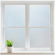 rabbitgoo Frosted Glass Window Privacy Film, Static Cling, 17.5" x 78.7" | Heat Control UV Blocking Sticker, Non Adhesive Removable Tint, No Glue Anti-Glare Renter Friendly Coverings for Home Bathroom