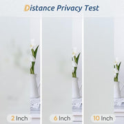 rabbitgoo Frosted Glass Window Privacy Film, Static Cling, 17.5" x 78.7" | Heat Control UV Blocking Sticker, Non Adhesive Removable Tint, No Glue Anti-Glare Renter Friendly Coverings for Home Bathroom