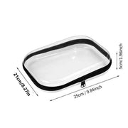 Double Zippered Hard Pouch