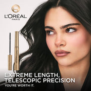 L’Oreal Paris Original Telescopic Mascara, Lengthening, Blackest Black | Extreme Lengthening Mascara For Lash By Lash Separation, Clump-Free, Smooth Formula, Up to 24HR Wear