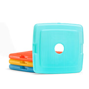 Cool Coolers by Fit + Fresh, 4 Pack Slim Ice Packs, Space Saving Reusable Ice Packs for Lunch Boxes or Coolers