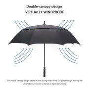 G4Free 47/54/62/68/72 Inch Golf Umbrella Windproof Auto Open Large Umbrella | Oversized Stick Umbrella, Extra Large, Vented Double Canopy, Waterproof 210T Pongee Fabric, Fiberglass Frame, EVA Foam Handle