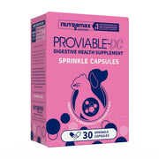 Nutramax Proviable Probiotics for Dogs & Cats, Sprinkle Capsules, 30ct | Probiotics for Cats and Dogs, Plus Prebiotics, Daily Gut Health Support Supplement, Multiple Strains, Sprinkle on Food