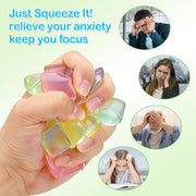 Siwarm 30 Pack Mini Cube Squishy Fidget Toys for Kids and Adults | Mini Stress Cube Squeeze Toys, Sensory Toys, Anxiety Relief, Treasure Box Toys Classroom Prizes, Party Favors