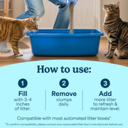 Fresh Step Odor Shield Multi Cat Clumping Cat Litter, 14 lb. | Febreze Freshness, Odor Shield with Ammonia Block Technology, Low Dust, Compatible with Most Automatic Litter Boxes
