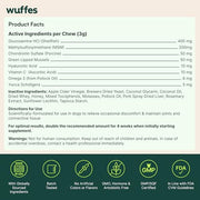 Wuffes Advanced Hip & Joint Chews for Small & Medium Breed Dogs, Vet Recommended, Glucosamine, Chondroitin, MSM, Green-Lipped Mussel & Hyaluronic Acid Supplement, Supports Mobility, 60 Pork Chews