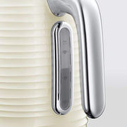 Russell Hobbs Inspire Electric Kettle, 1.7L, Fast Boil, Cream, 24364 | 3KW, Premium Textured Plastic, High Gloss Finish, Removable washable Anti-Scale Filter, Perfect Pour Spout