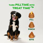 Greenies Pill Pockets Large Size Dog Treats, Peanut Butter, 7.9 oz | Vet-recommended, masks pill smell & taste, moldable texture, capsule size, natural ingredients, no fillers, 7.9 oz. pouch