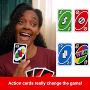 Mattel Games UNO Card Game, Ages 7+, 2-10 Players | Classic Card Game for Kids, Teens and Family Game Night, Colorblind Accessible & Customizable Cards (Amazon Exclusive)